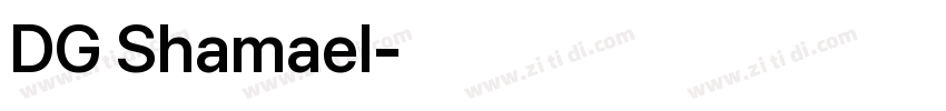 DG Shamael字体转换